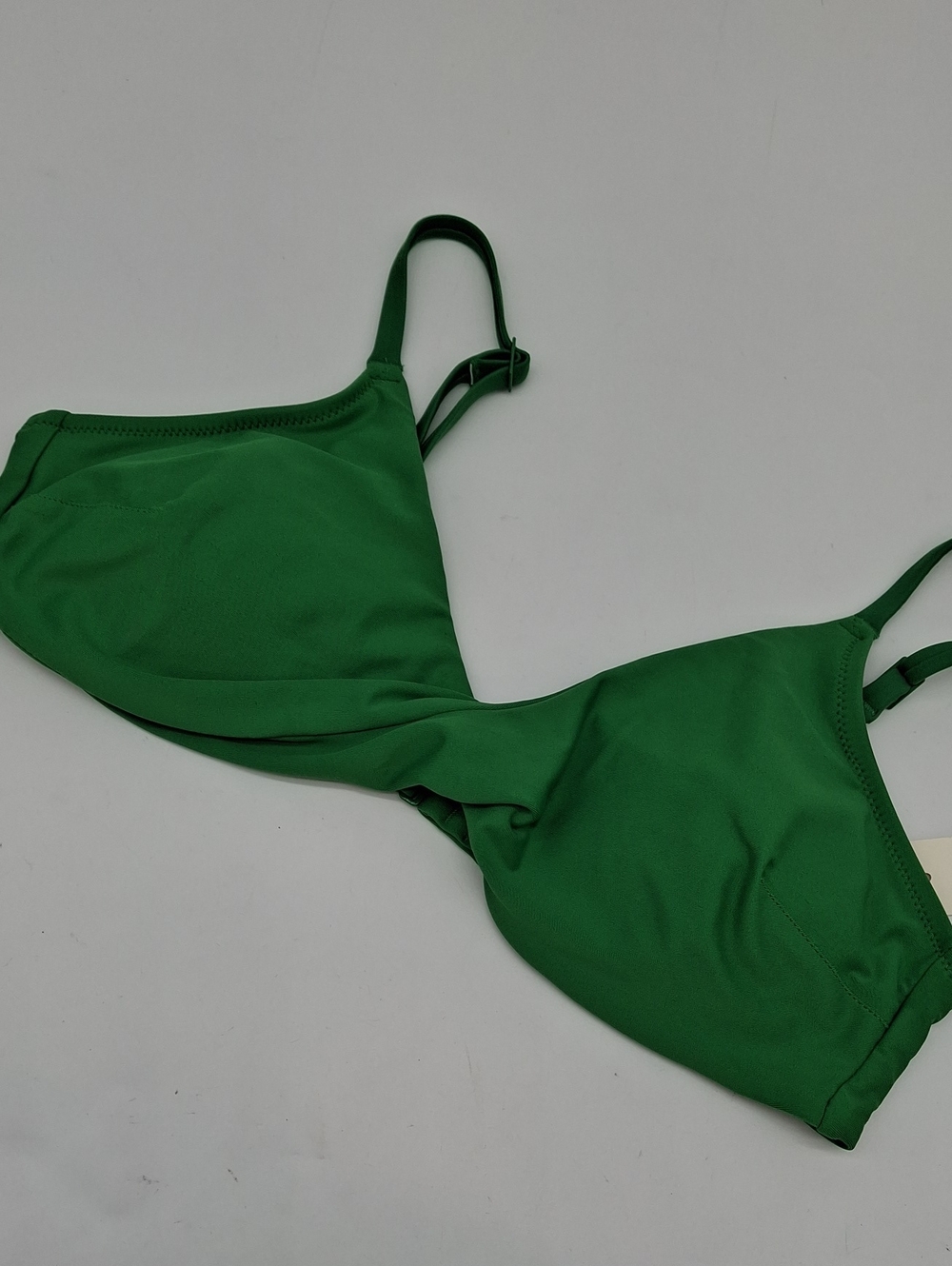 Aerie Twist Scoop Bikini Top Green M